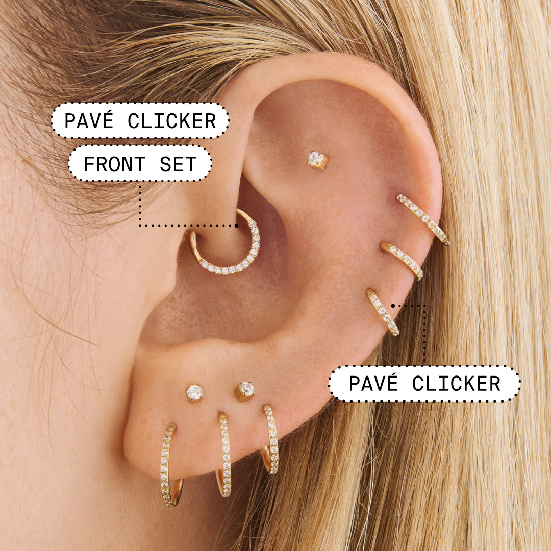 6mm Pave Clicker