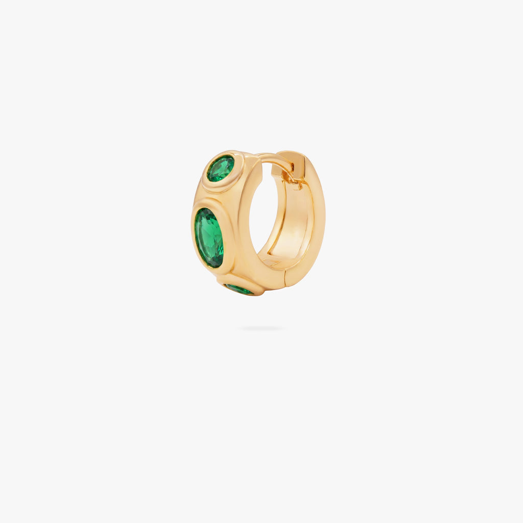 Chunky Bezel Huggie