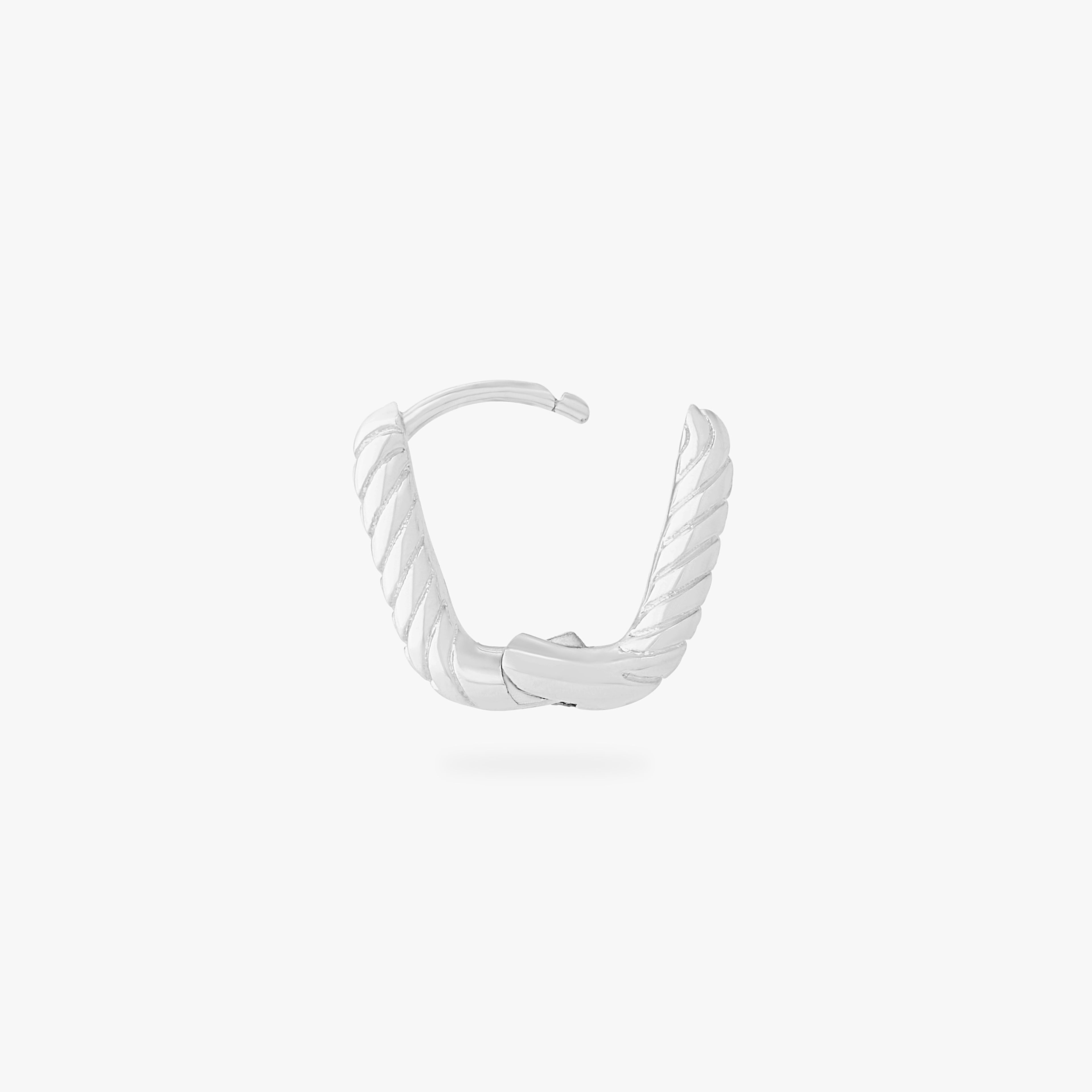 Square Twist Huggie