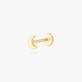 14K Moon Flatback