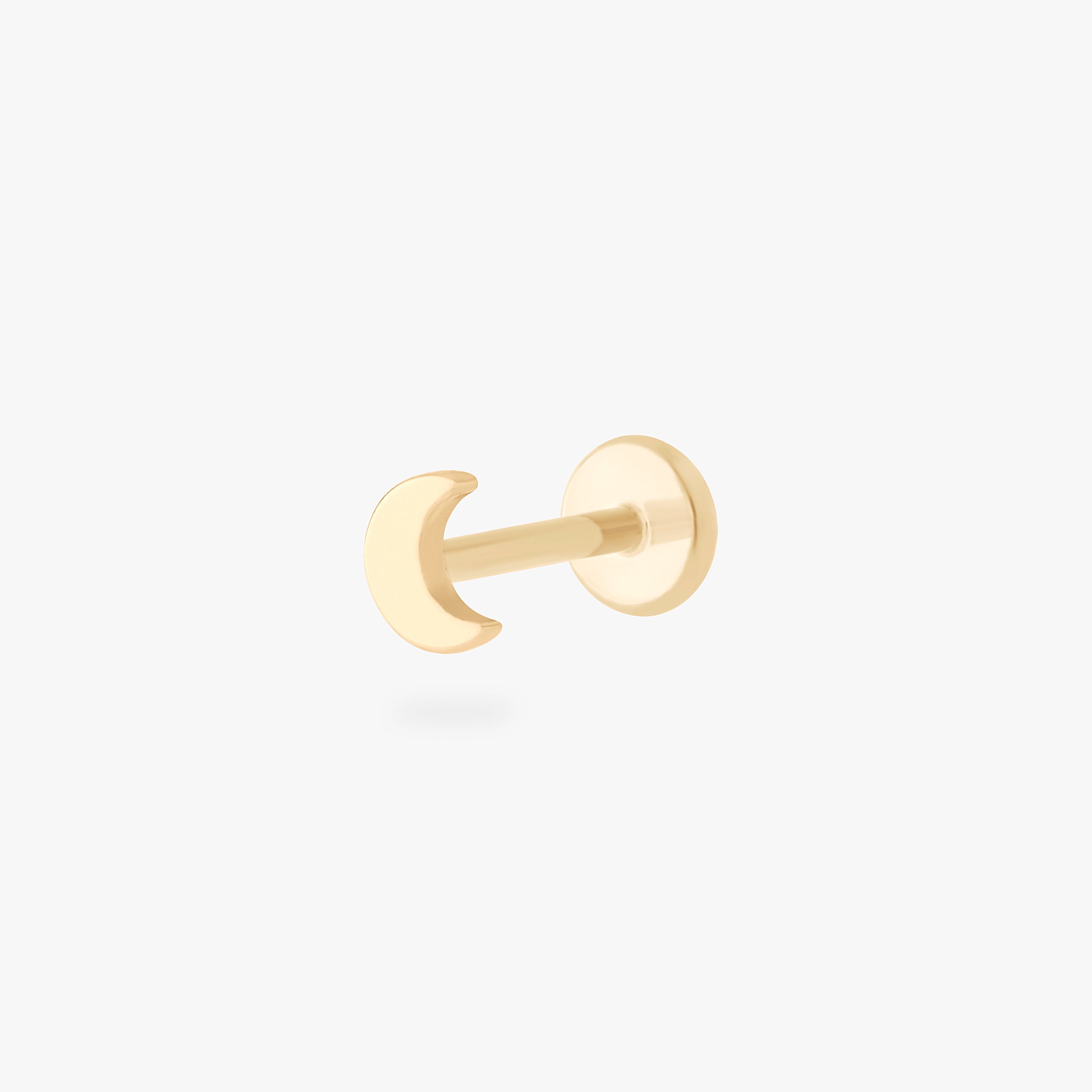 14K Moon Flatback