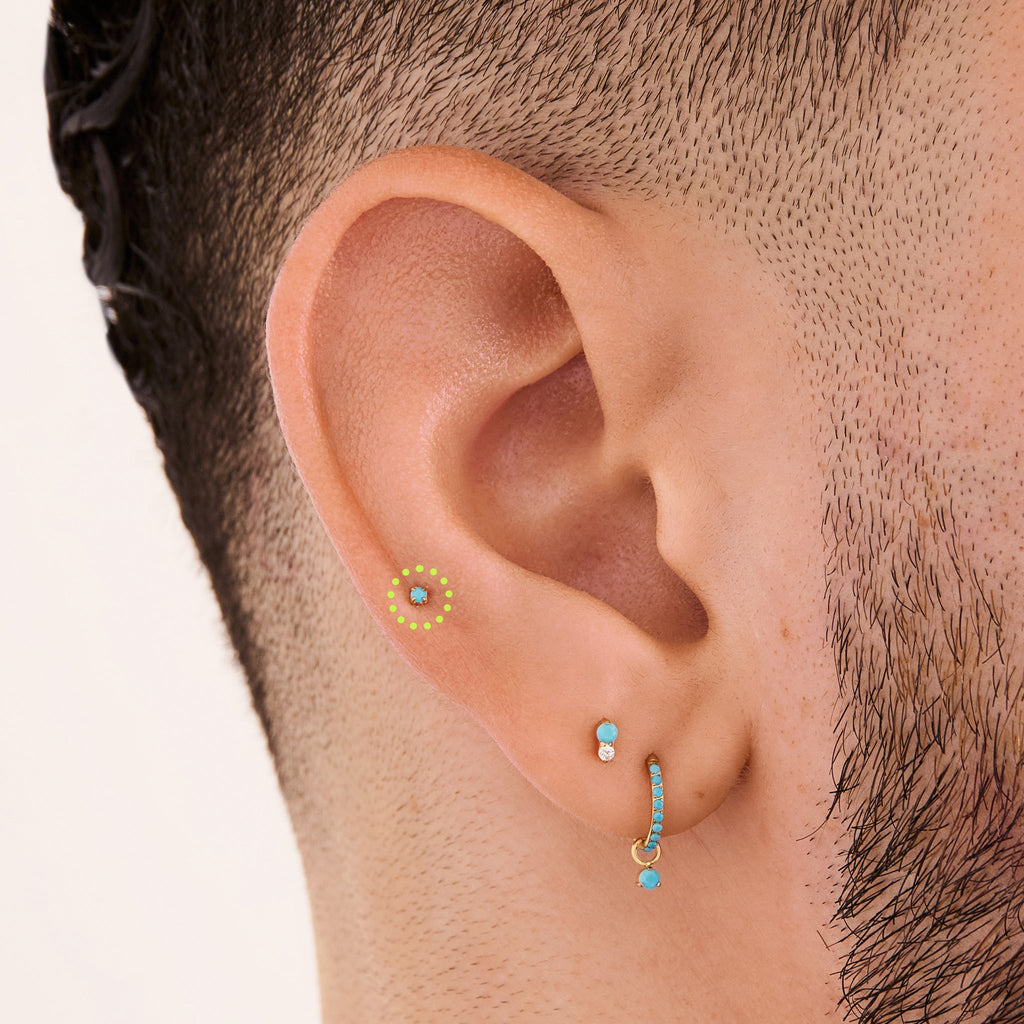 Micro CZ Flatback Stud