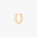 Mini Bezel Baguette Huggie