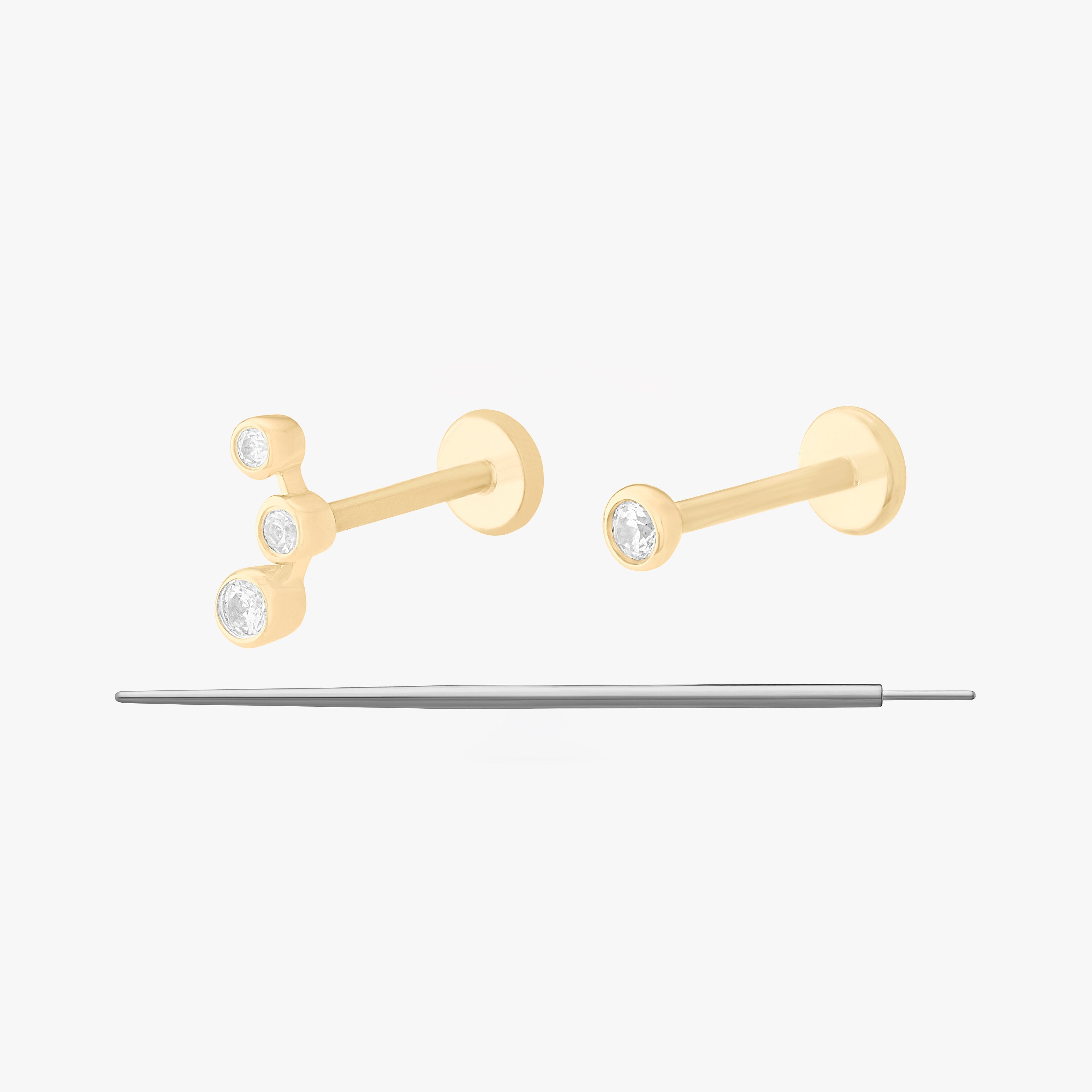 14K Bezel Set