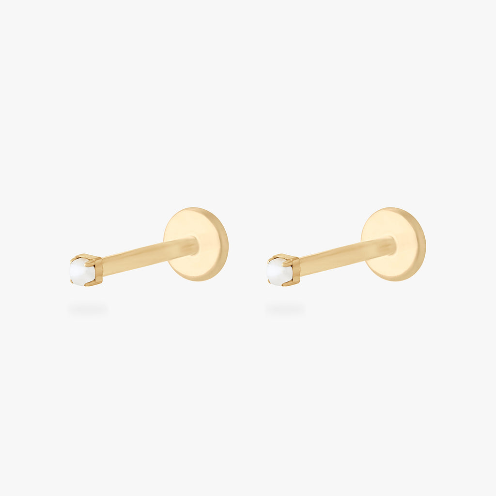 Micro CZ Flatback Stud