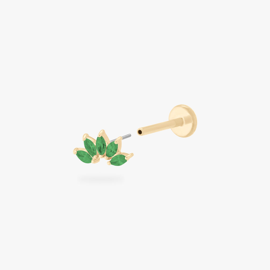 14K Crown Flatback