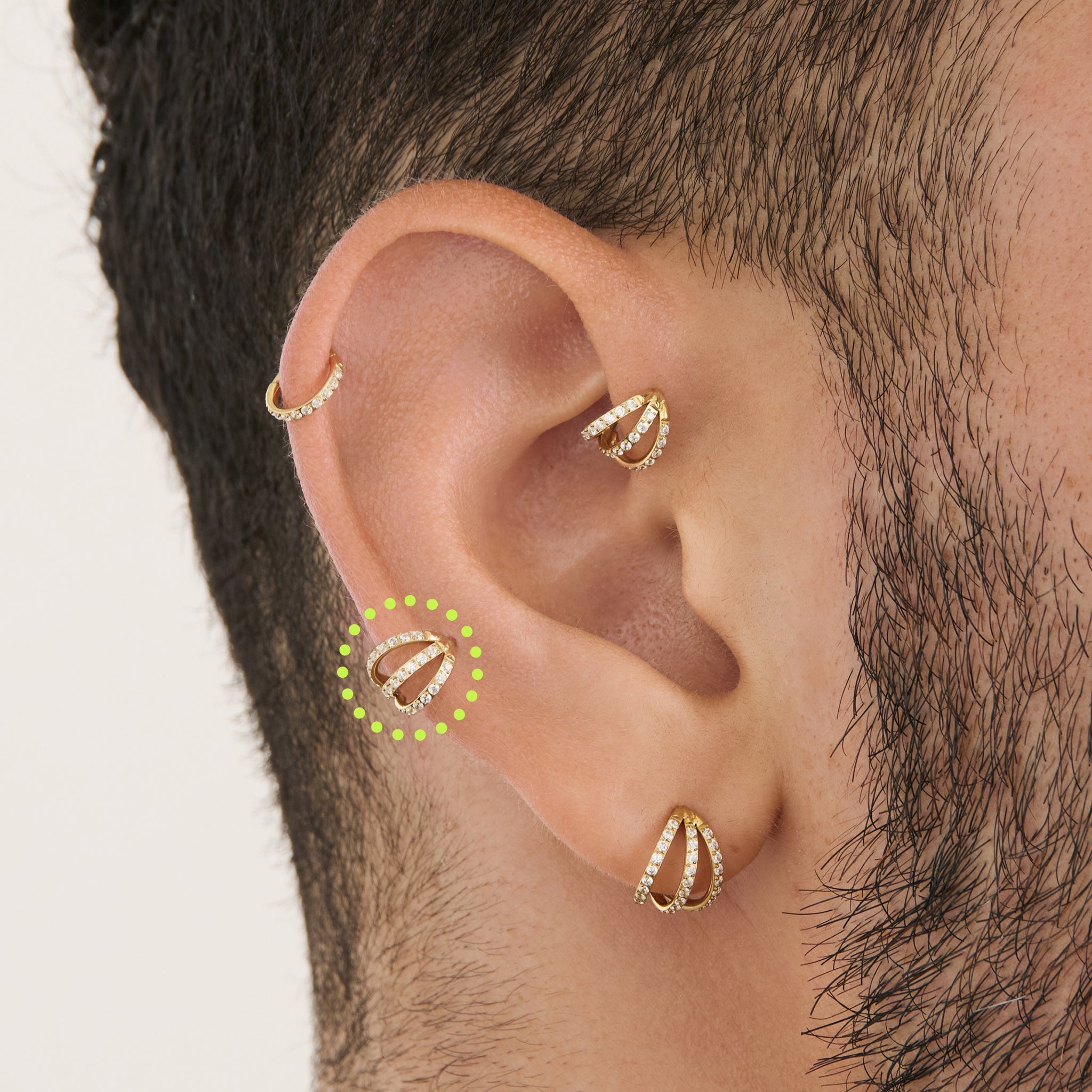 6mm Triple Pave Clicker