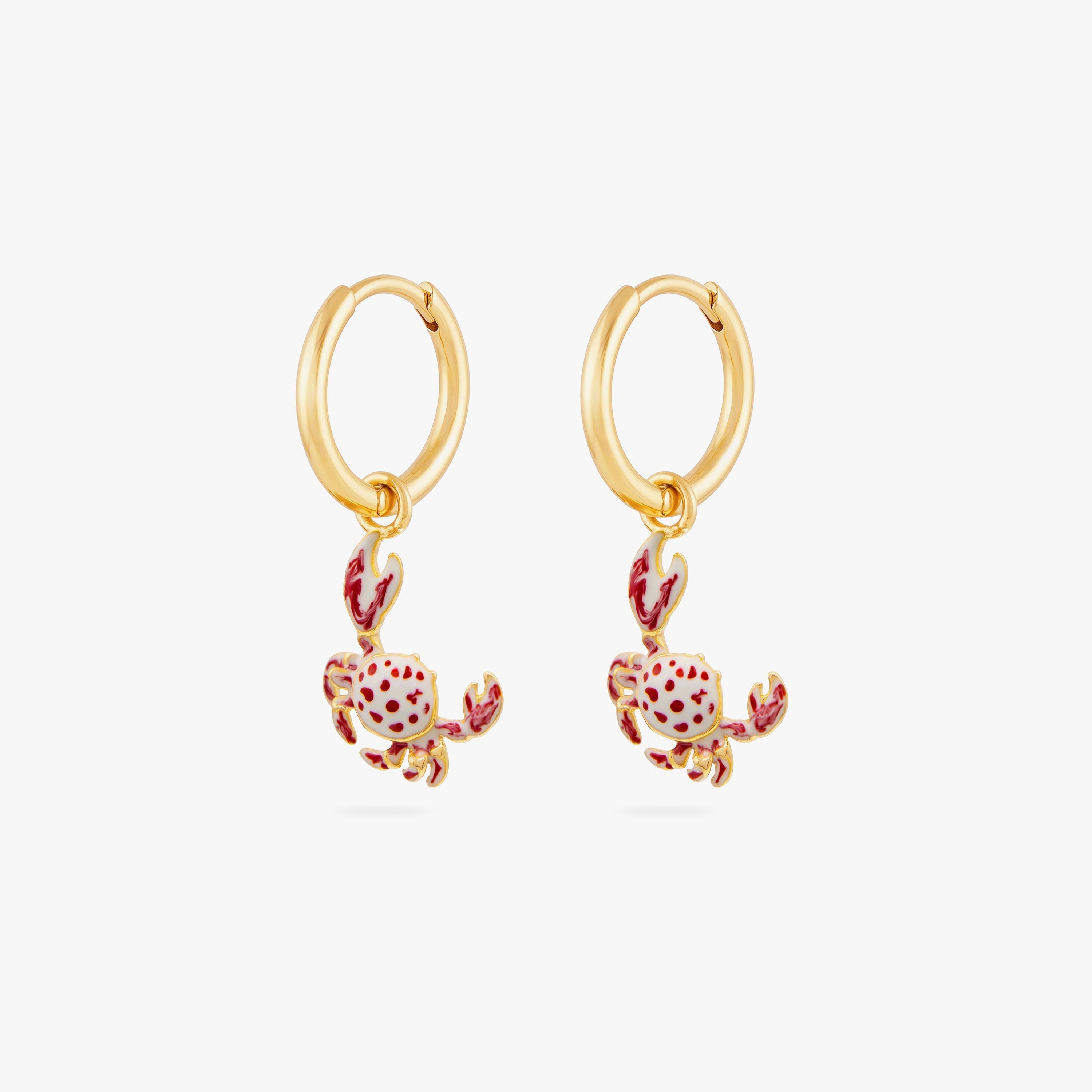 Crab Charm Huggie