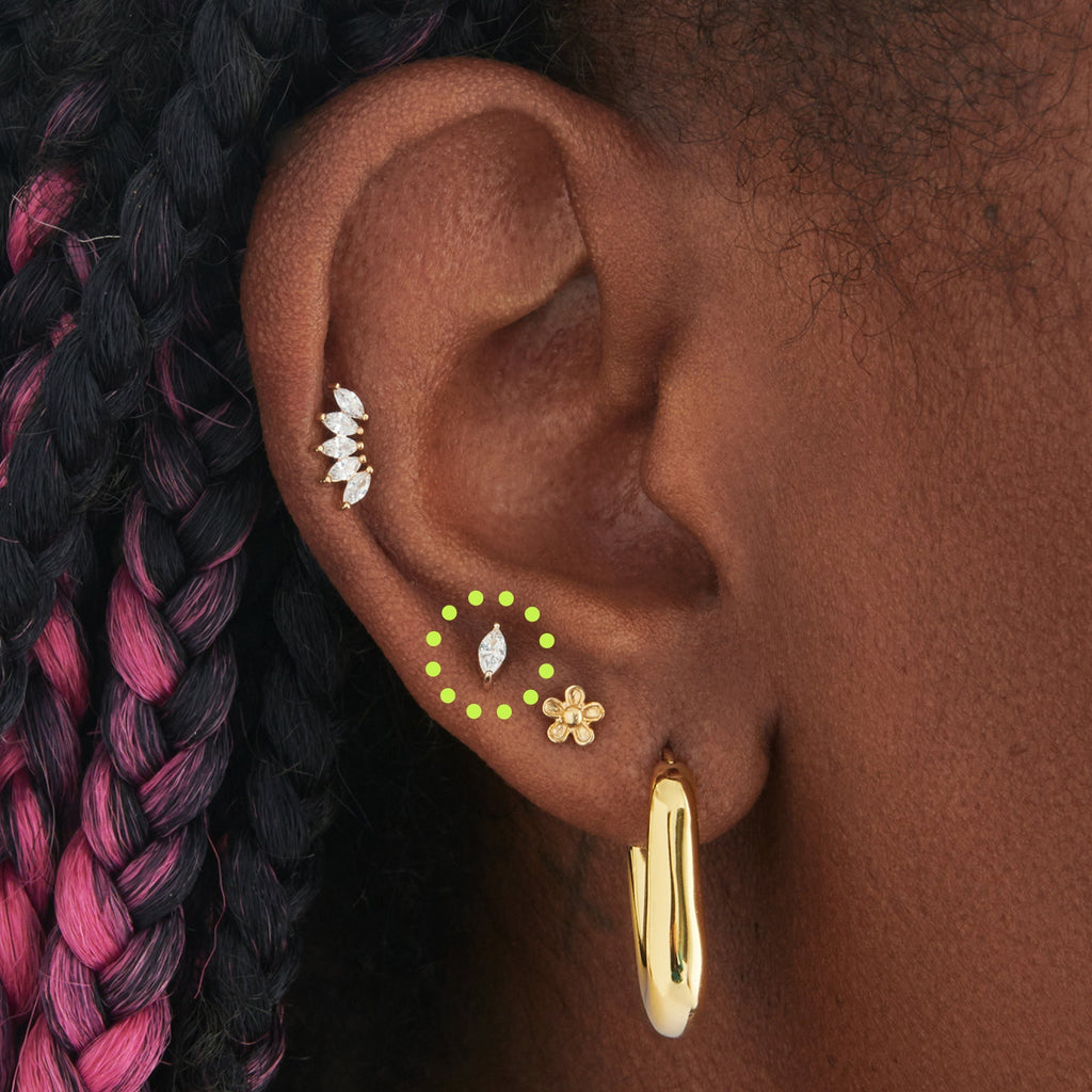 14K Marquise