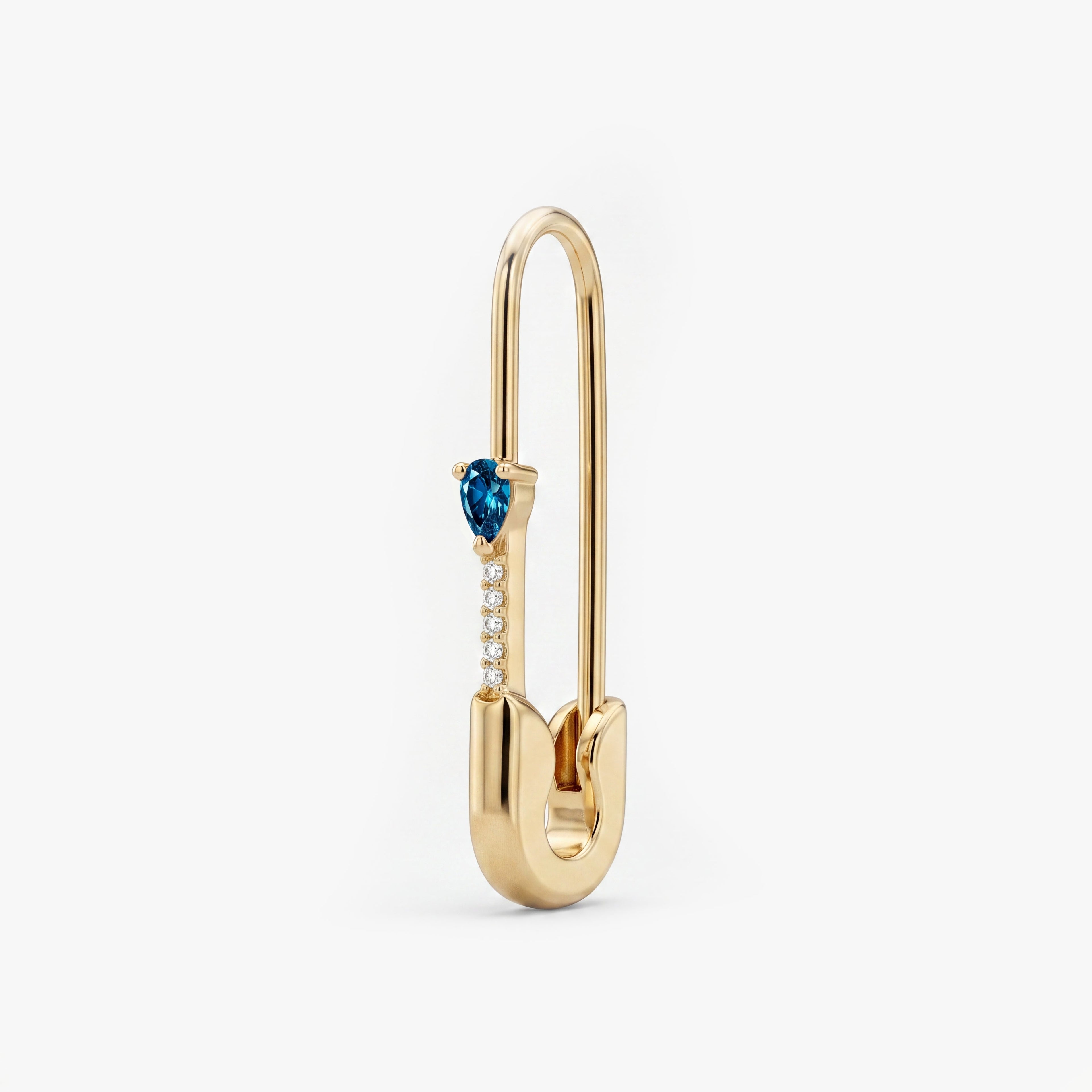 Pave Pear Safety Pin