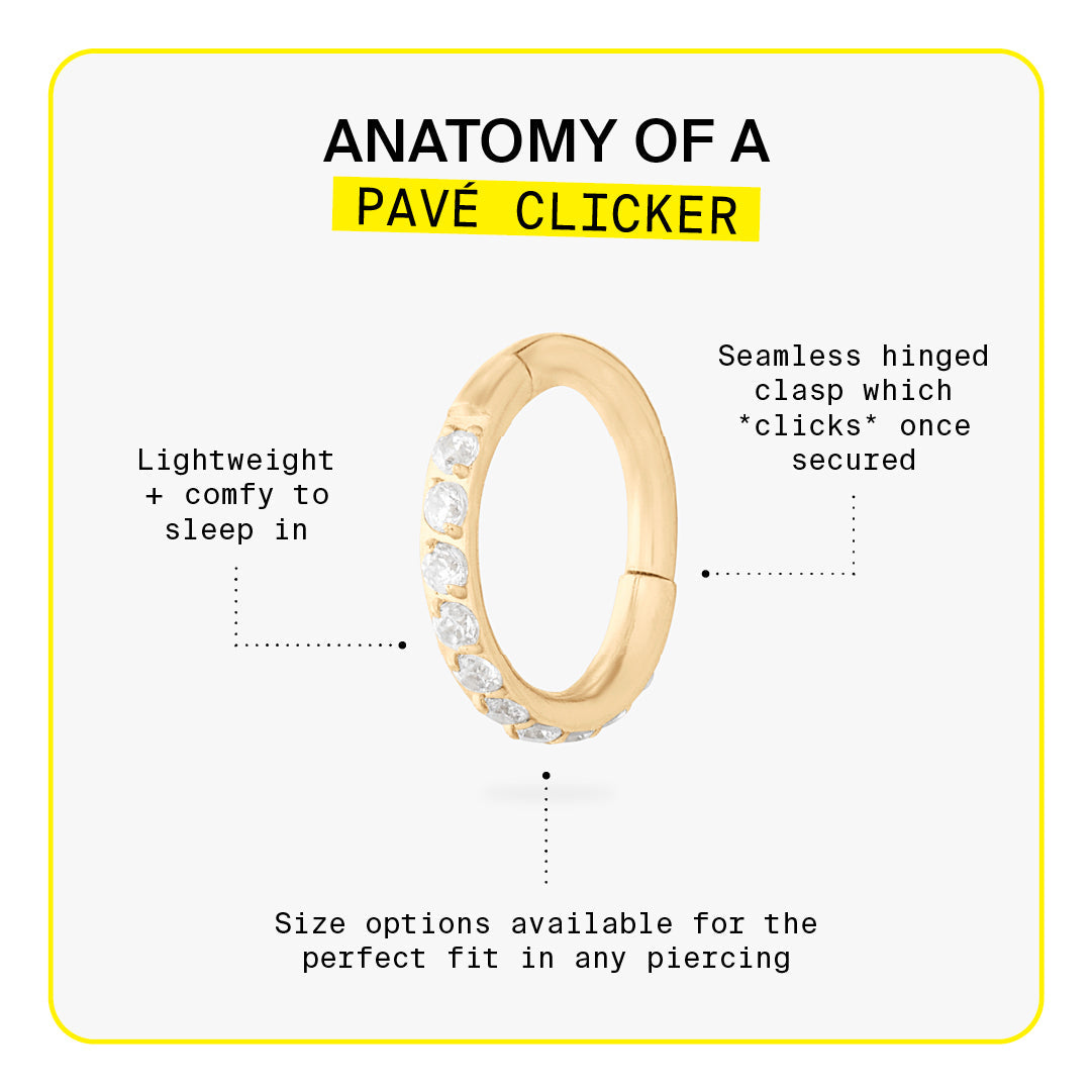 12mm Pave Clicker