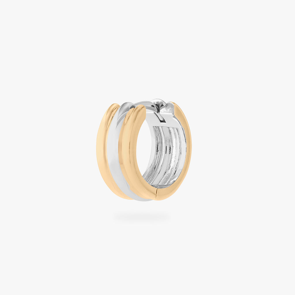 Two Tone Chunky Hoop