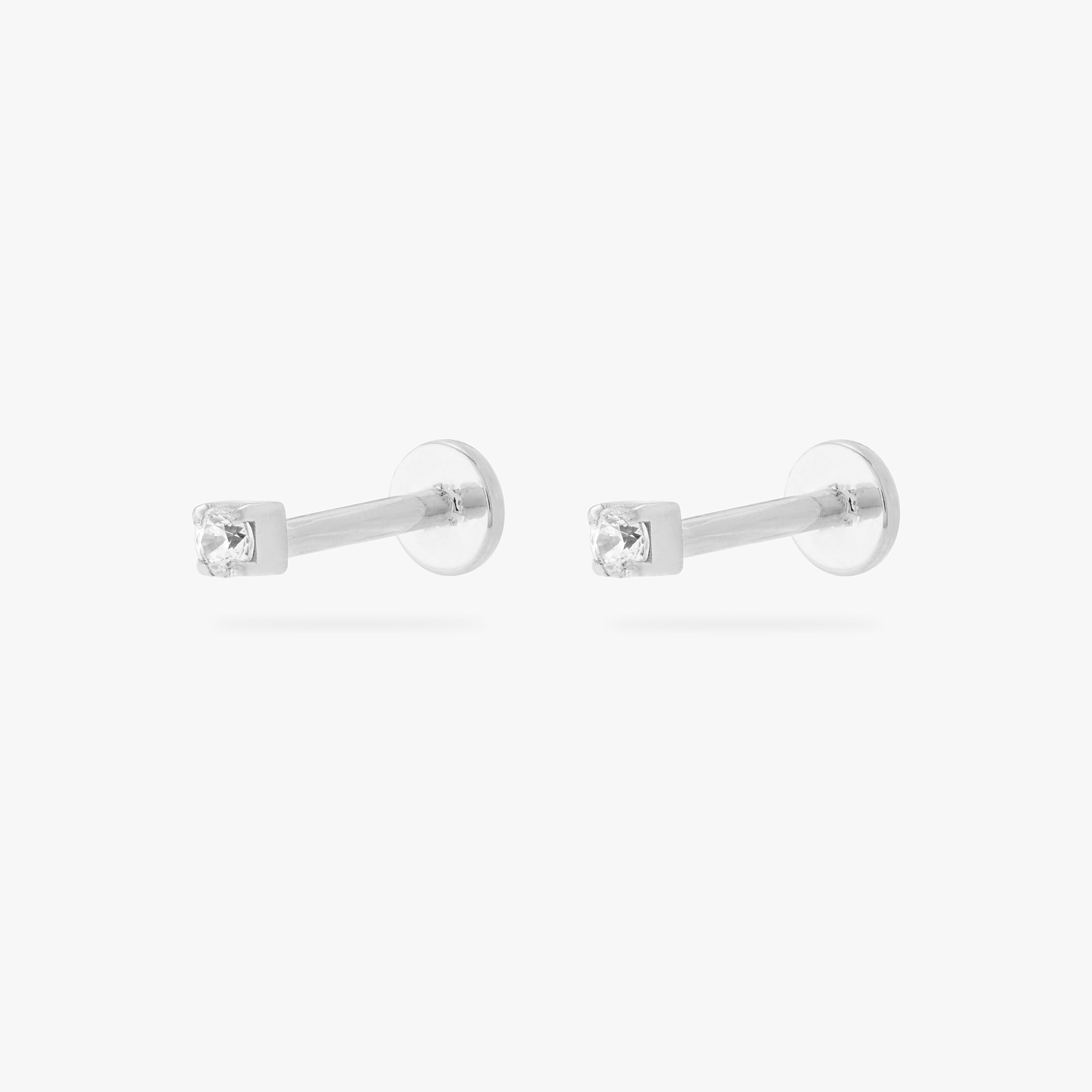 Mini CZ Flatback Stud