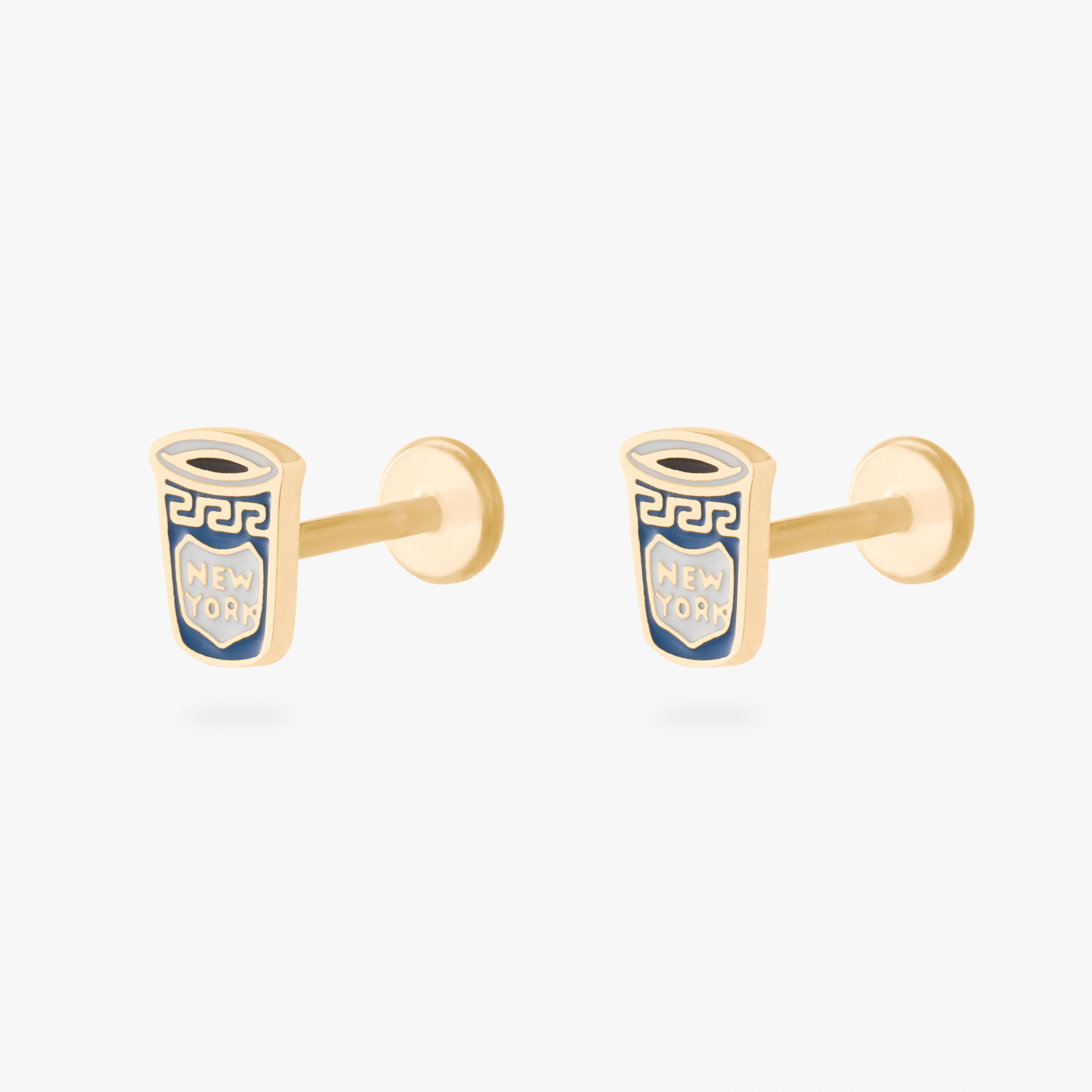 Coffee Cup Flatback Stud