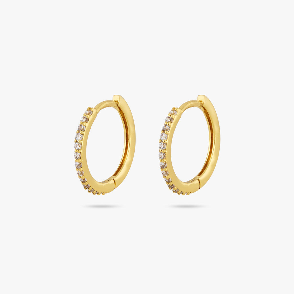Small Pave Hoop