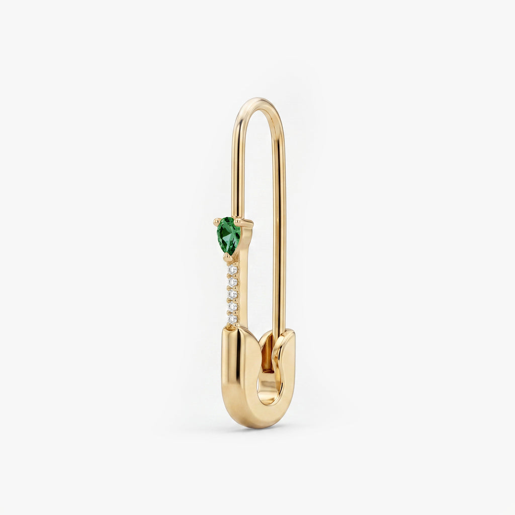 Pave Pear Safety Pin