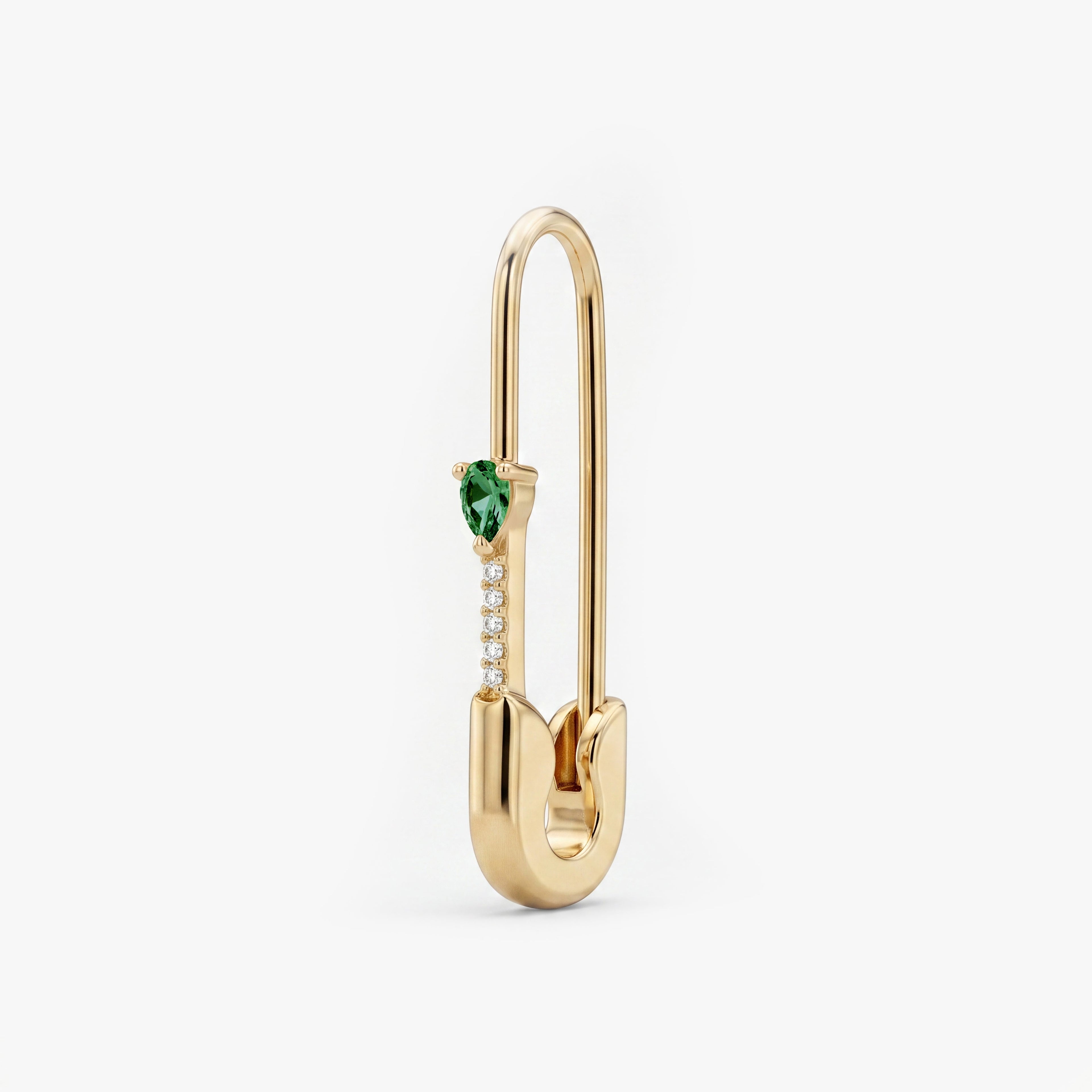 Pave Pear Safety Pin