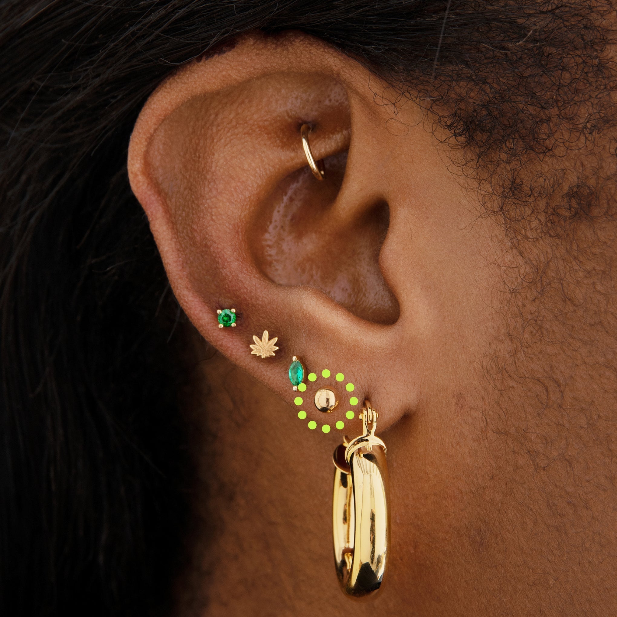 14K Ball Flatback
