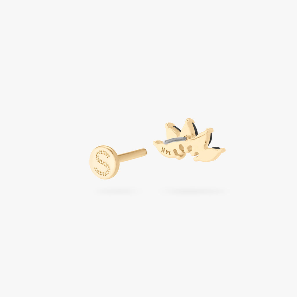 14K Crown Flatback