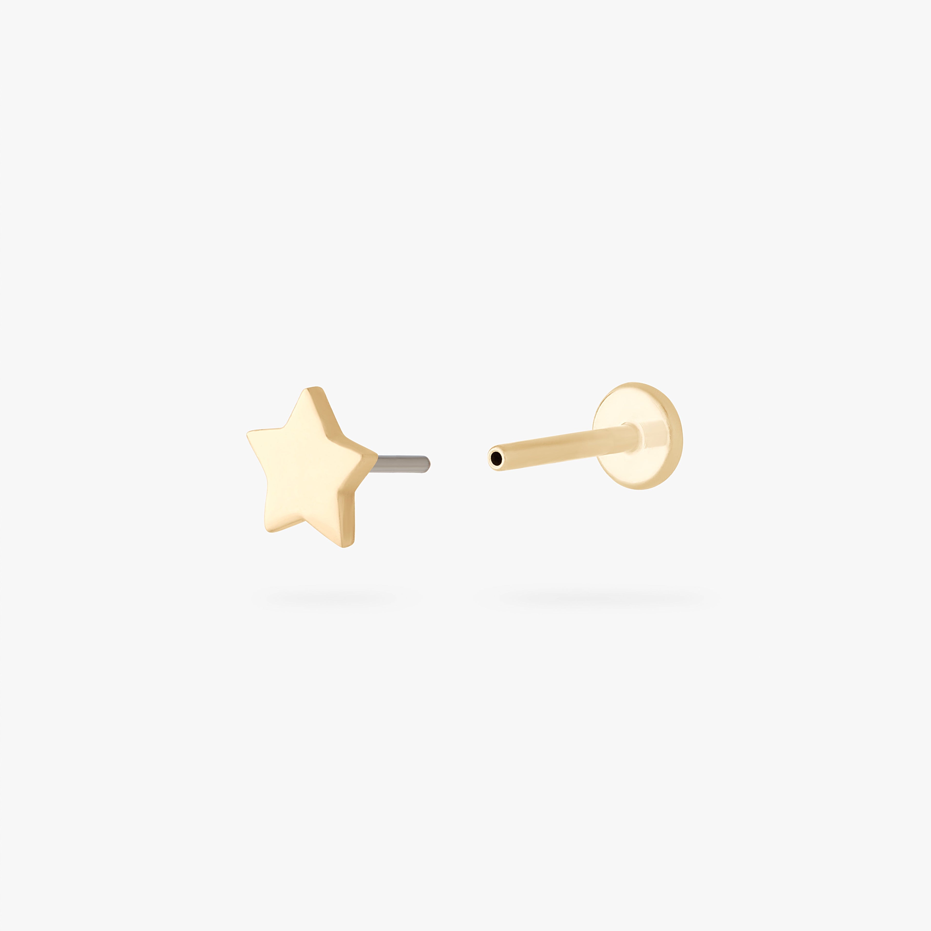14K Star Flatback