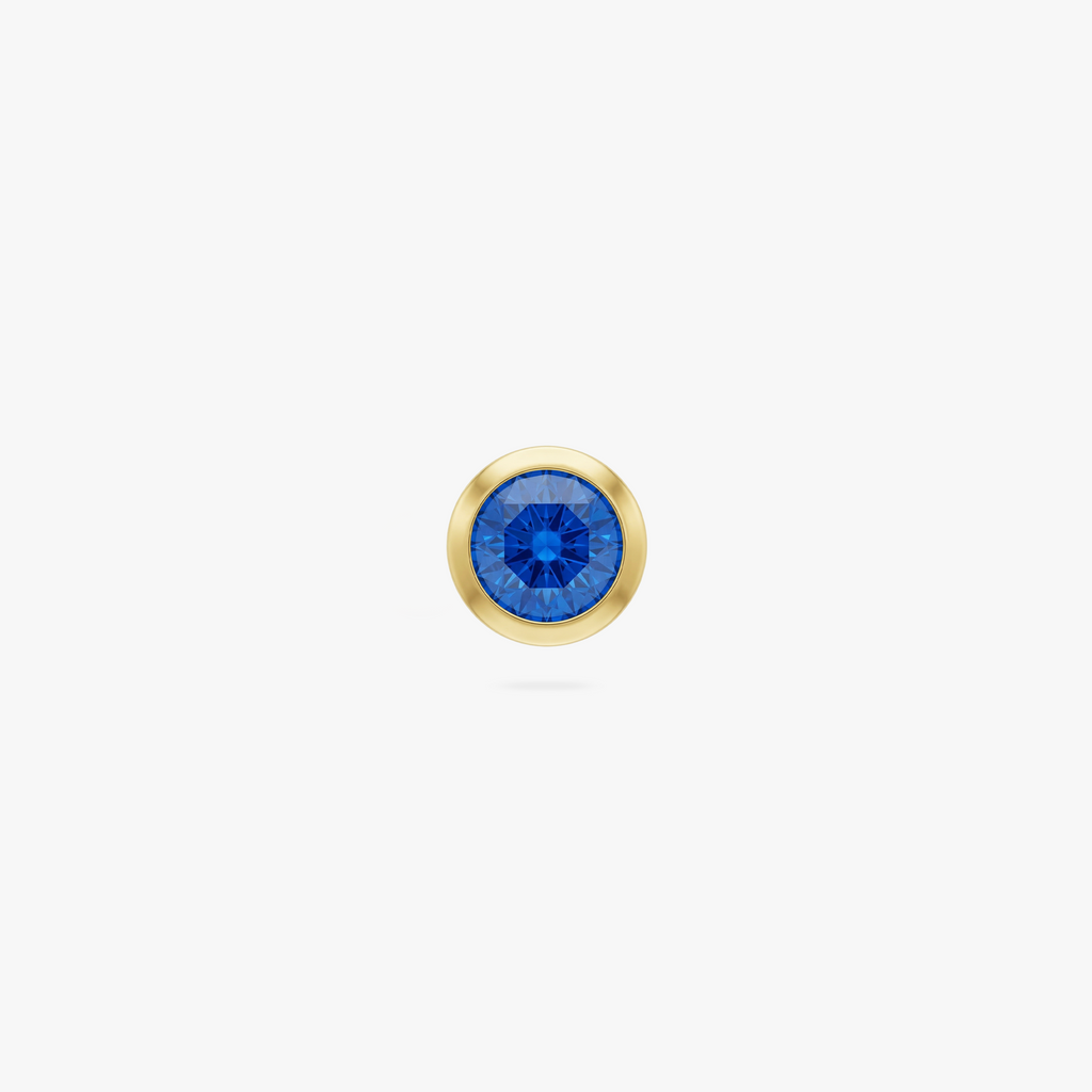 Golden Ti 3mm Bezel CZ